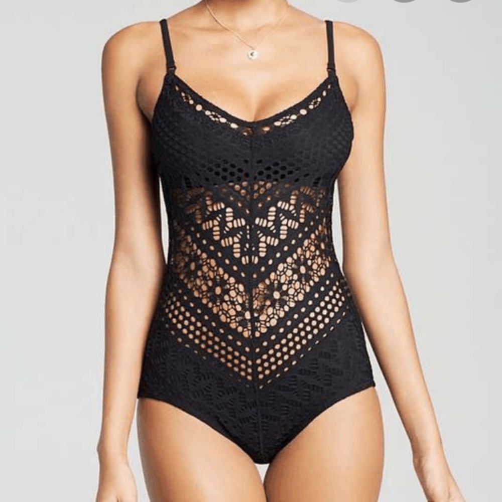 Robin Piccone Mia crochet one piece